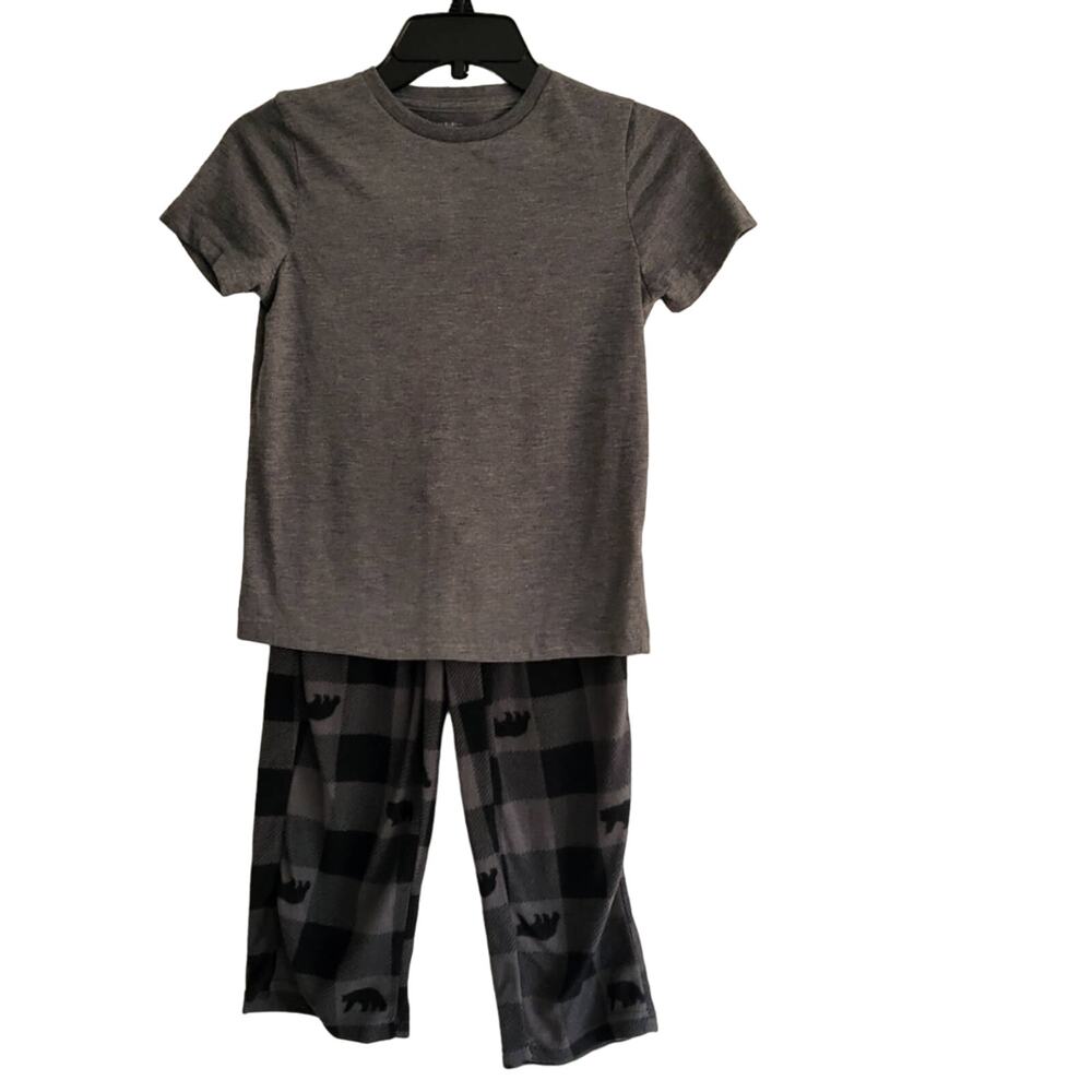 Size 8 Urban Pipeline fleece bottom polyester top pajama set